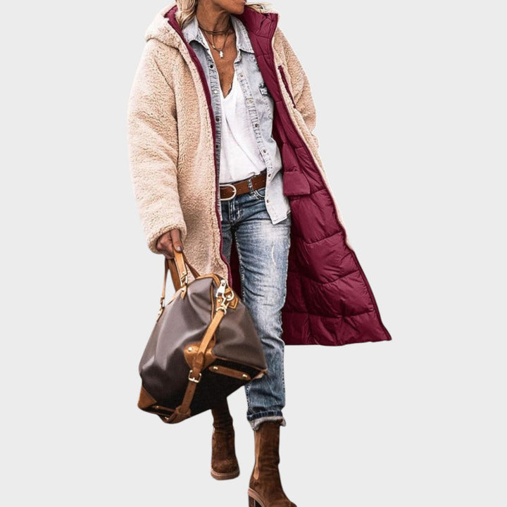 Camellia | Long Reversible Coat