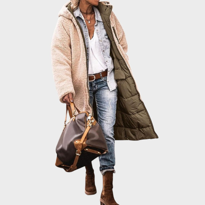 Camellia | Long Reversible Coat