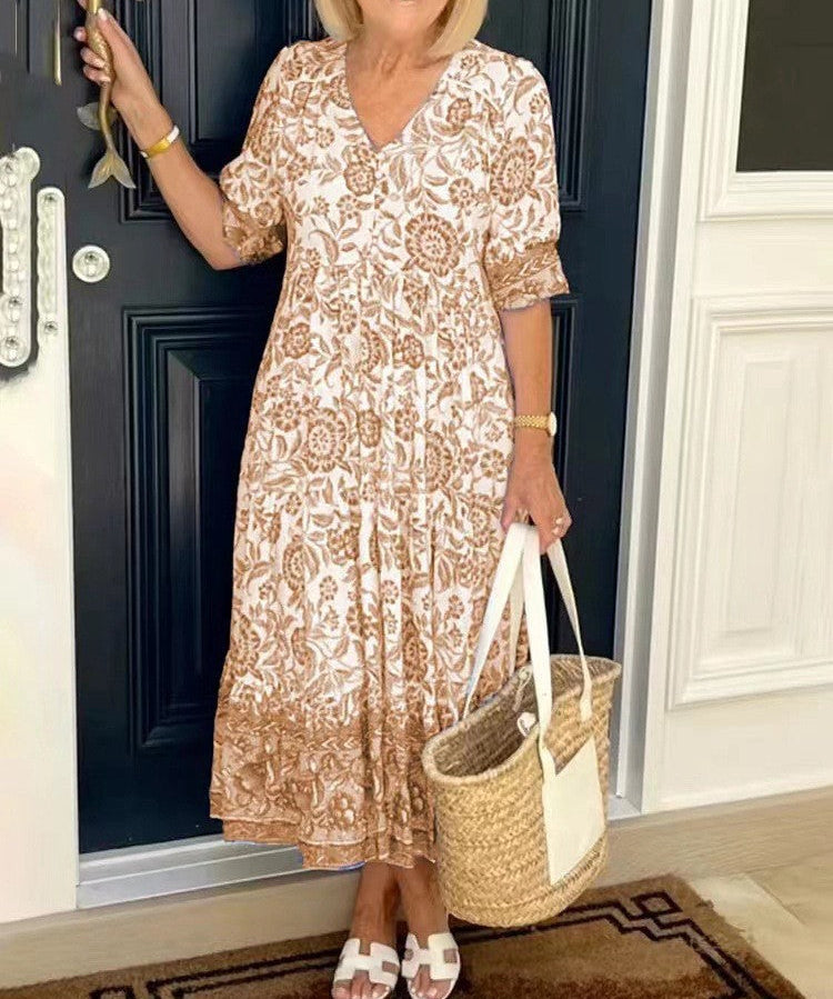 Keisha | Graceful V-Neck Floral