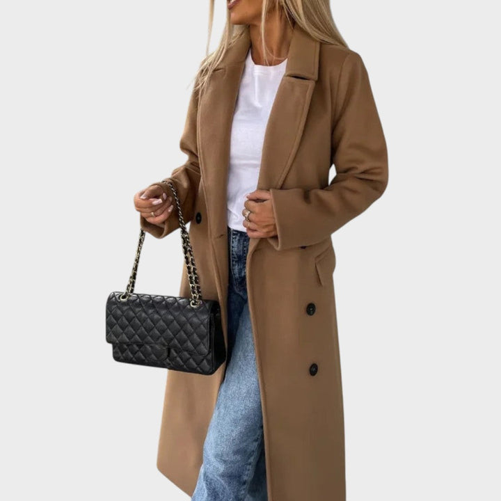 Ginette | Revers and Button Coat