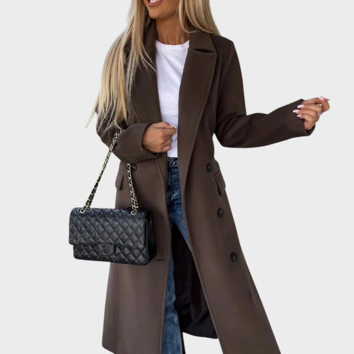 Ginette | Revers and Button Coat