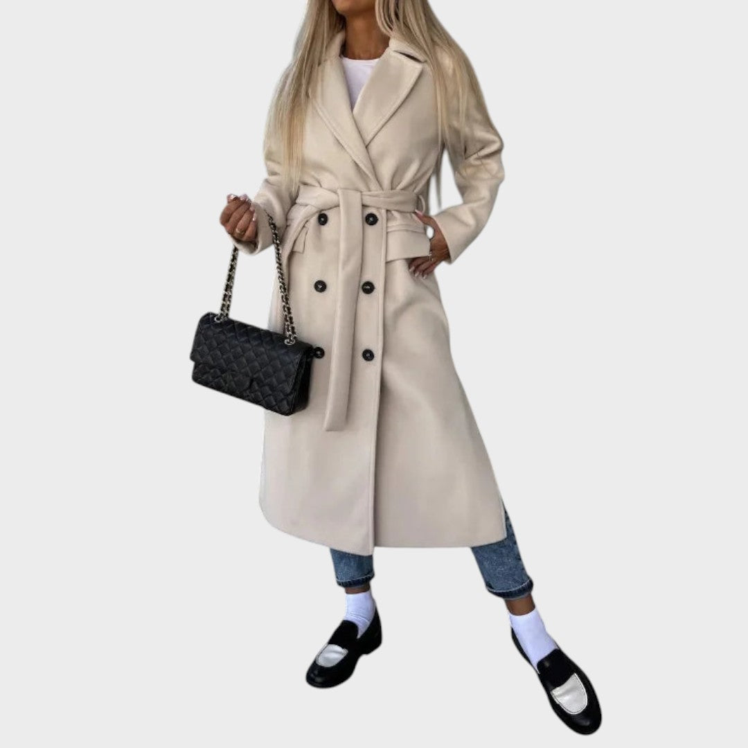 Ginette | Revers and Button Coat