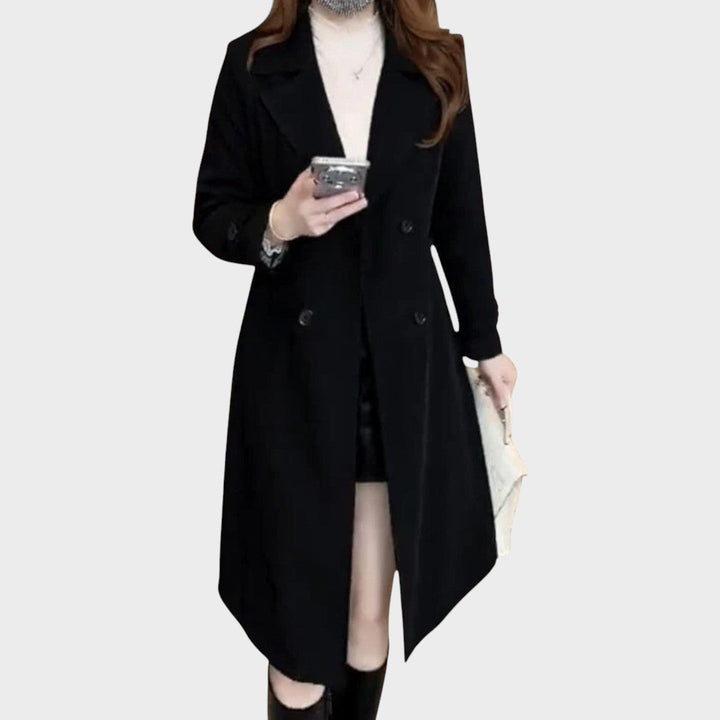 Louise | Long Coat with Buttons