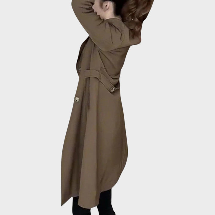 Louise | Long Coat with Buttons