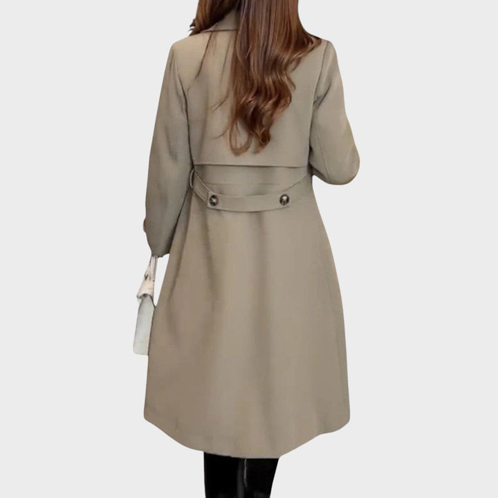 Louise | Long Coat with Buttons