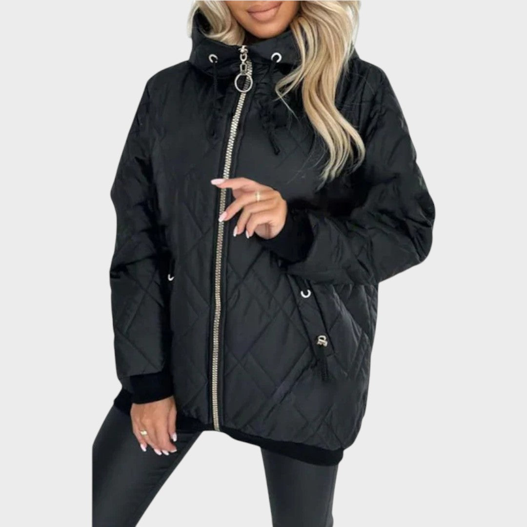 Nathalie | Elegant Hooded Coat