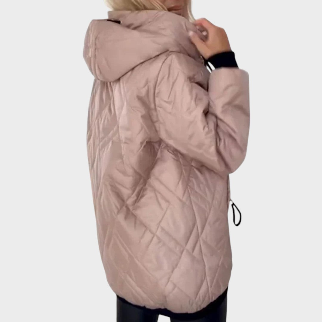 Nathalie | Elegant Hooded Coat