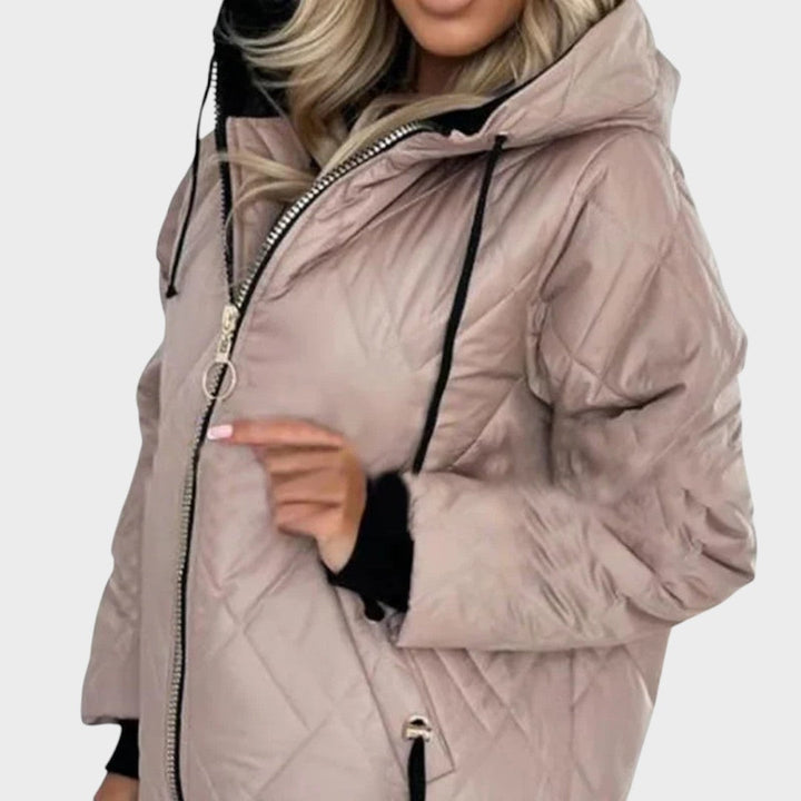 Nathalie | Elegant Hooded Coat