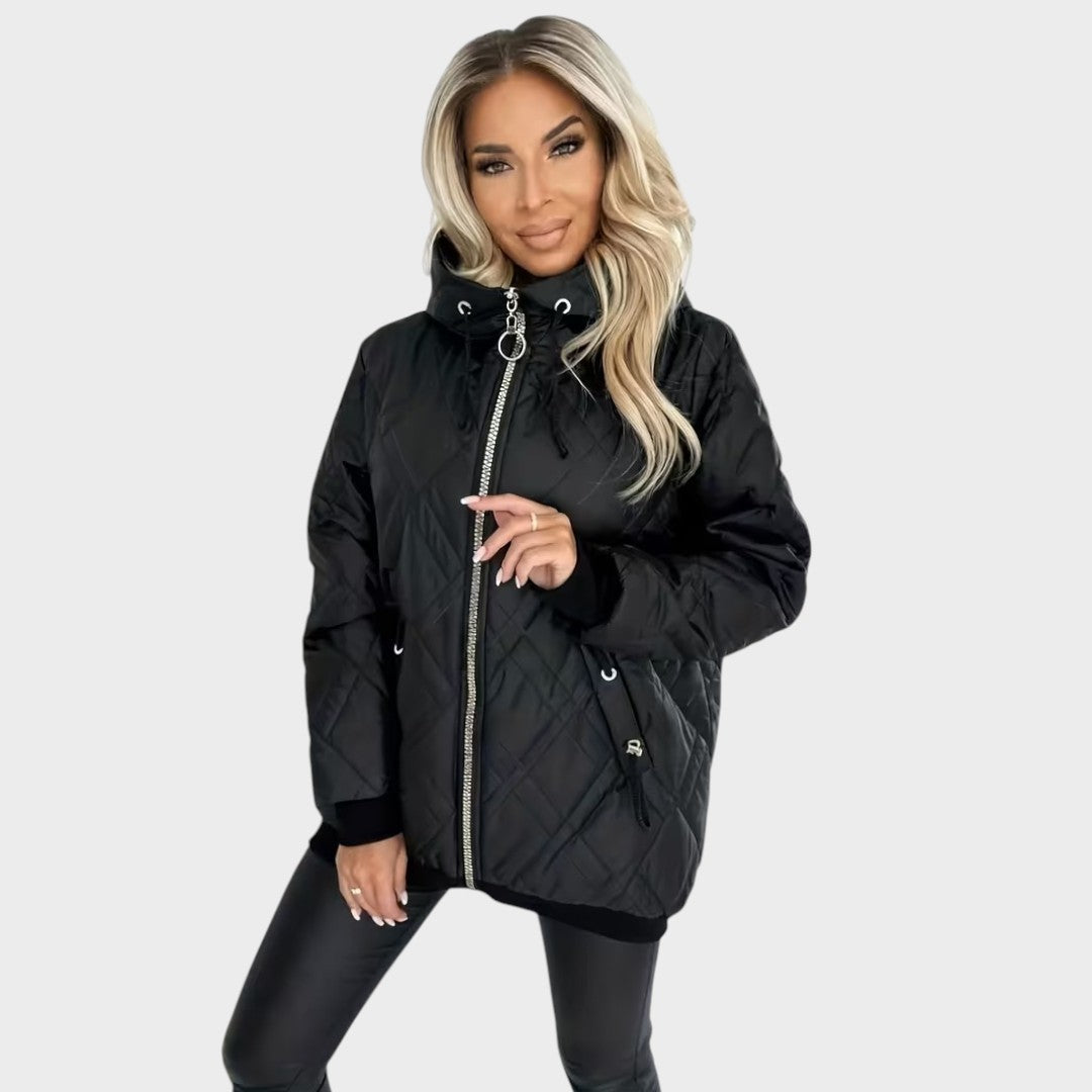 Nathalie | Elegant Hooded Coat