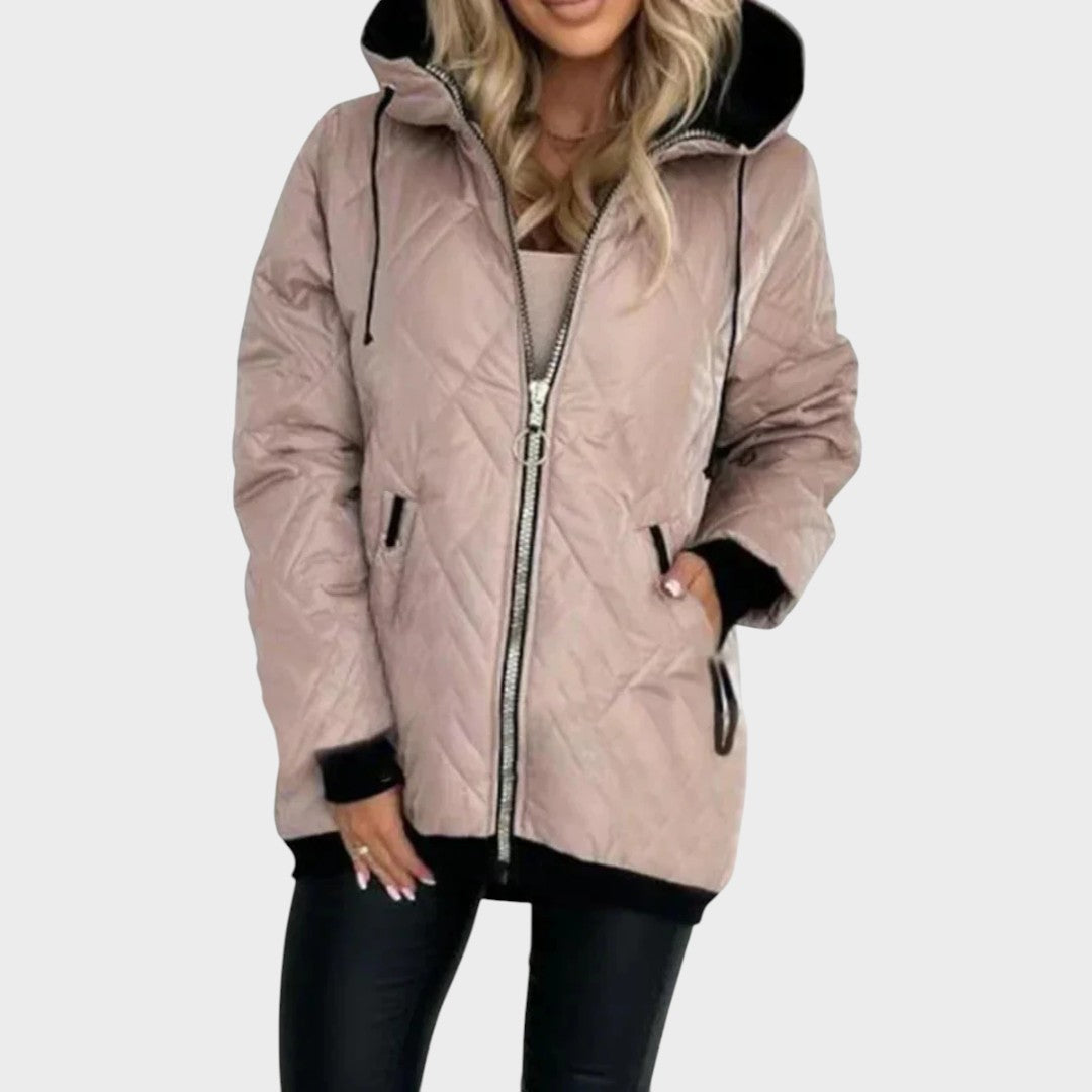 Nathalie | Elegant Hooded Coat