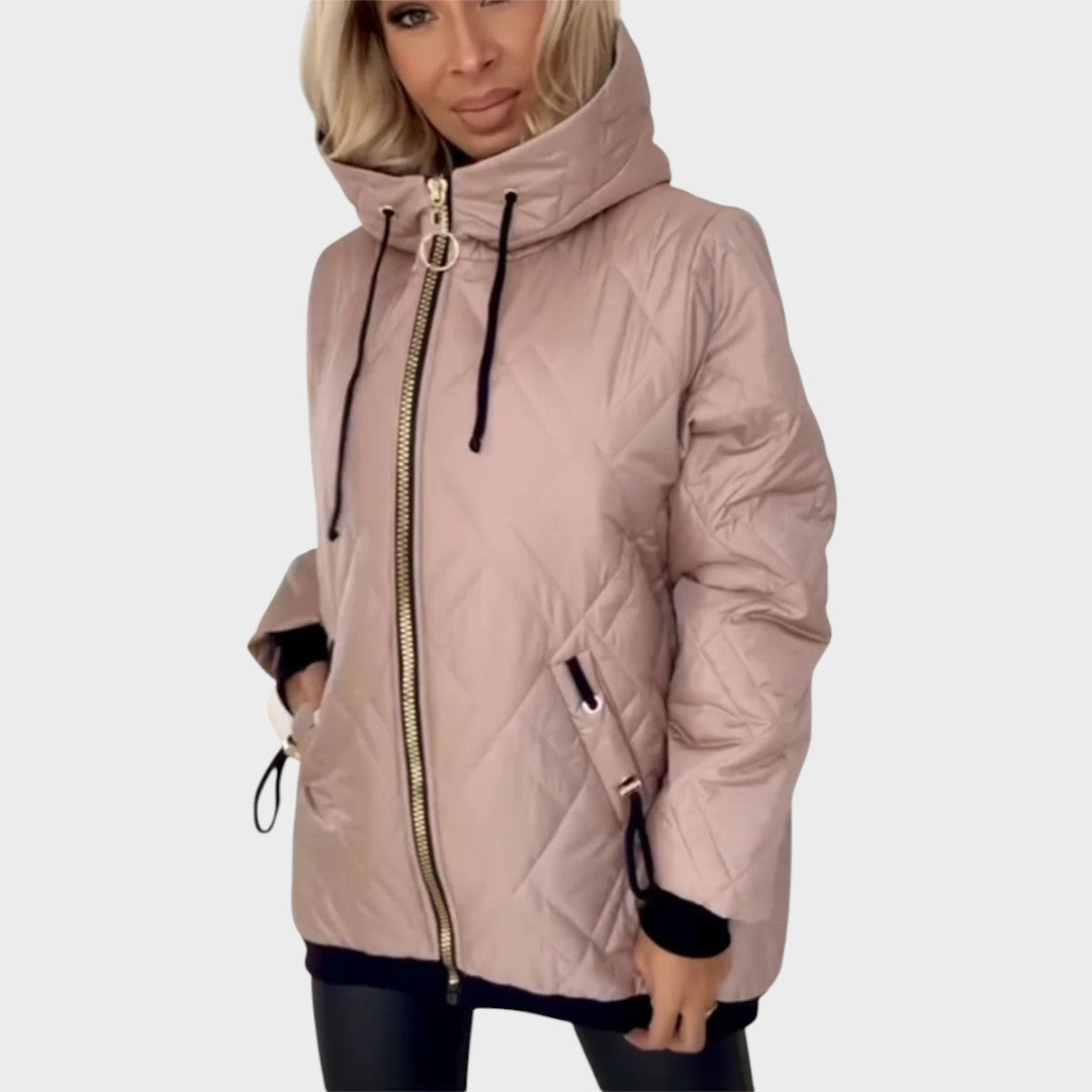 Nathalie | Elegant Hooded Coat
