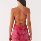 Cami | Shimmering Floral Beaded Sequin Mini Dress