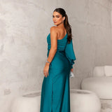 Izabela | One-Shoulder Elegant Evening Maxi Dress