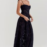 Sharon | Floral Embroidered Bodycon Maxi Dress