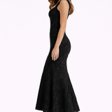 Cleo | Bias-Cut Luminous Cowl Neck Midi Dress