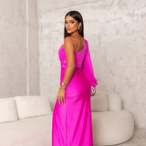 Izabela | One-Shoulder Elegant Evening Maxi Dress