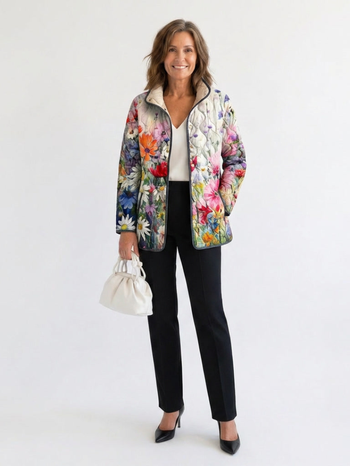 Lana | Quilted Jacket Vilde Flowers Josefine