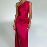 Grace | Elegant Long Slip GownSatin Maxi Dress