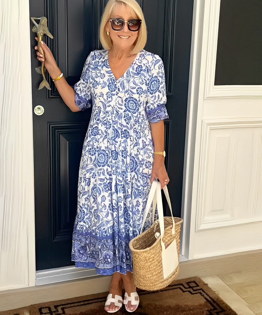 Keisha | Graceful V-Neck Floral