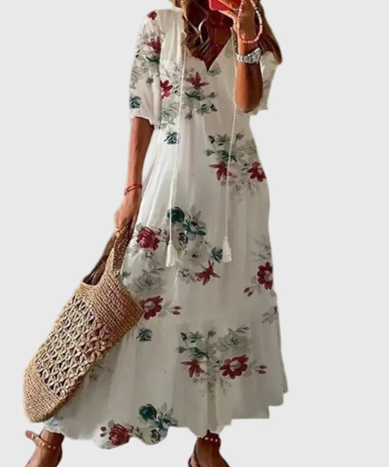 Amalia | Boho Vintage Summer Maxi Dress