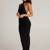 Tina | Versatile Sash One-Shoulder Grecian Maxi Dress