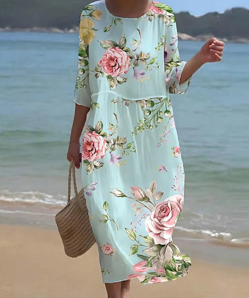 Keely | Sunset Flower Dress