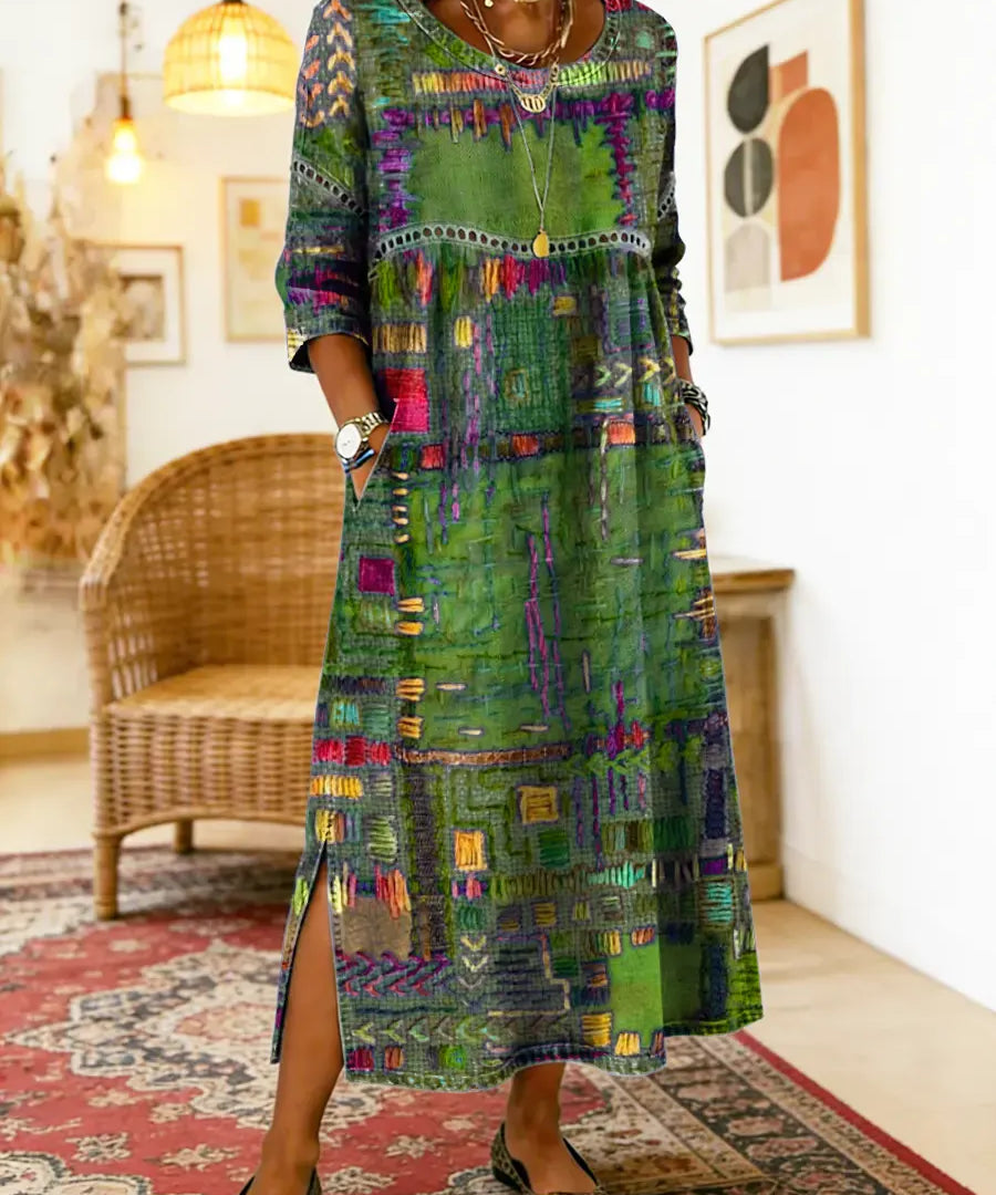 Eliana | Printed Midi Dress
