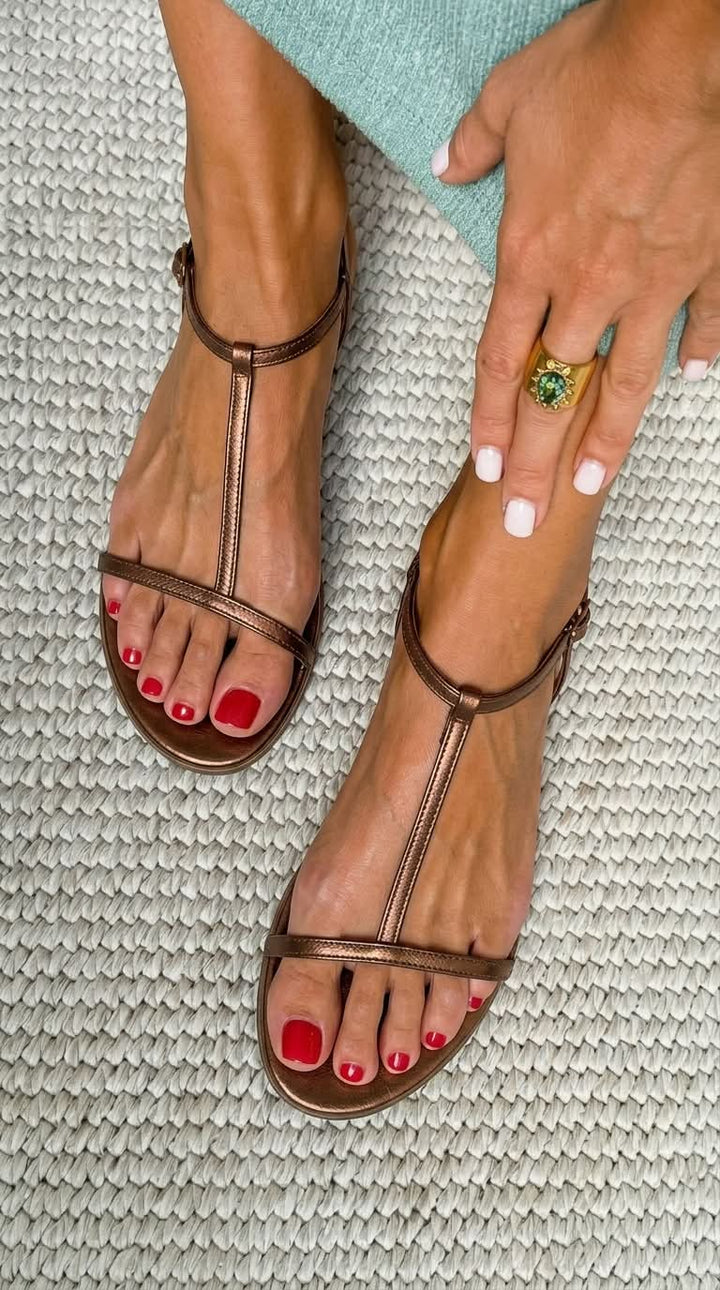 Rosalba | Gold Spring Sandals