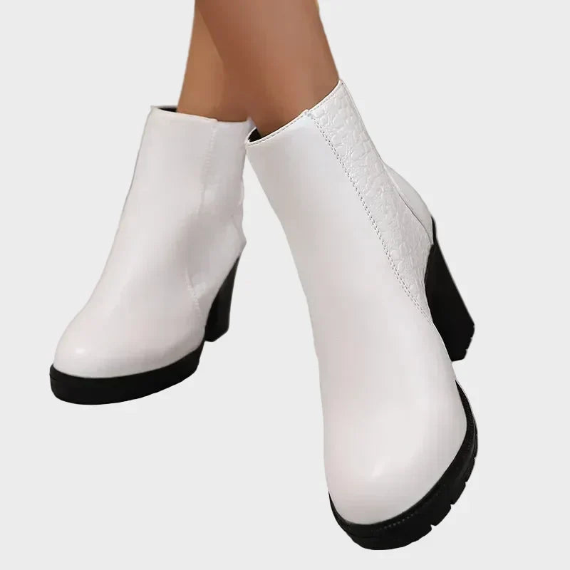 Katarzyna™ Genuine Leather Chunky Heels with Arch Support 💫