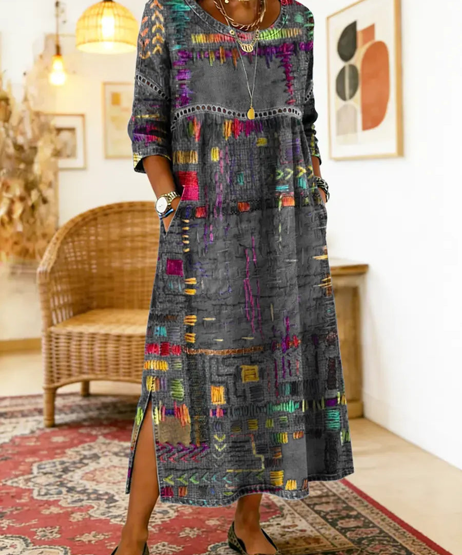 Eliana | Printed Midi Dress