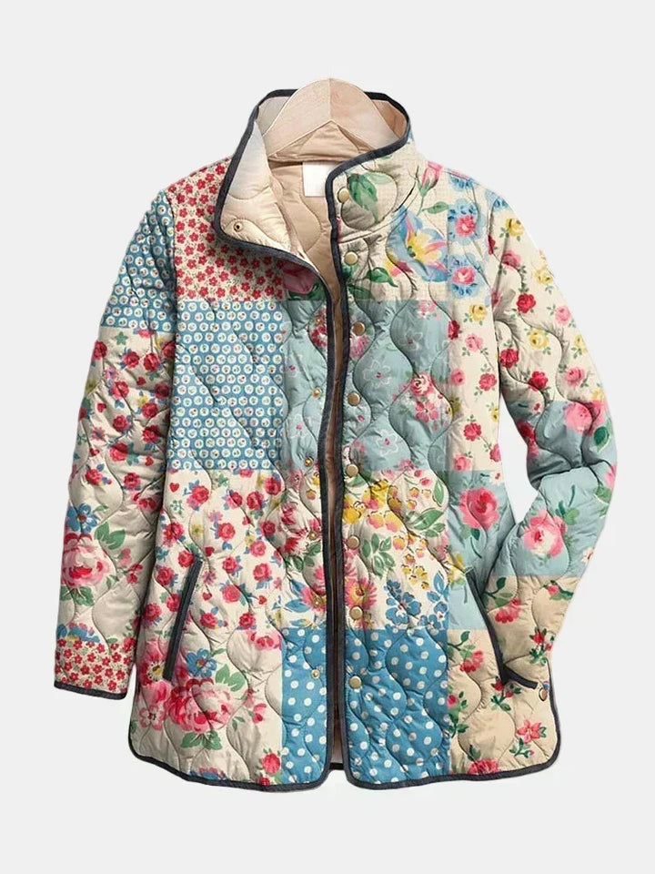 Livia | Quilted Jacket Floral Patchwork Mille