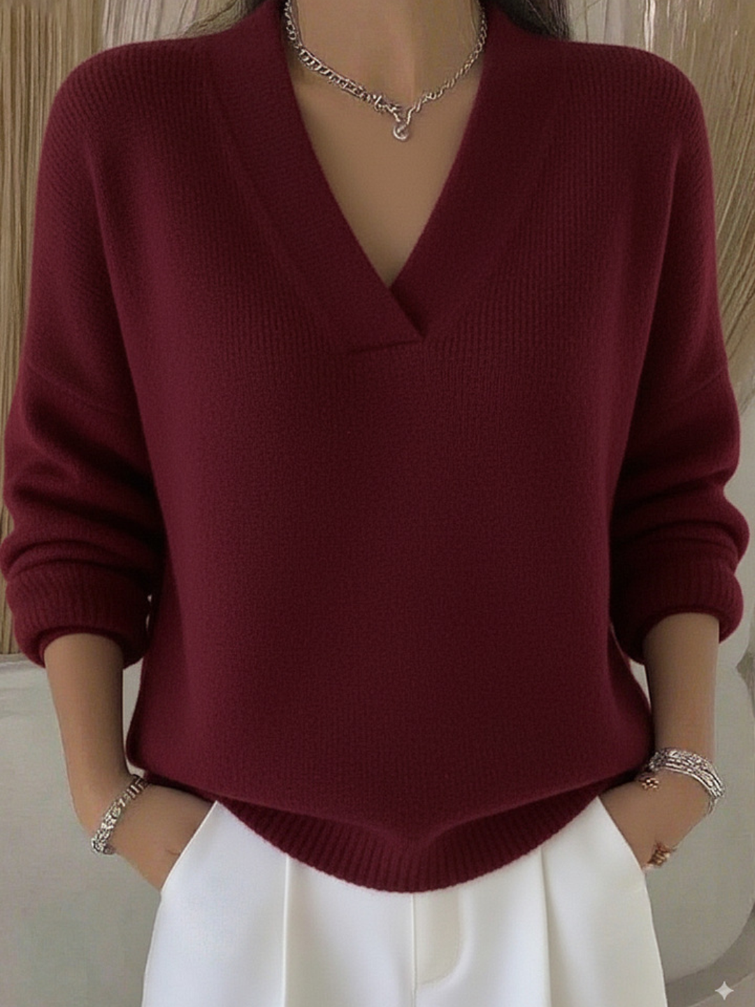 Gentle V-Neck Sweater