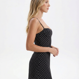 Lena | High-Waisted Halter Mini Dress