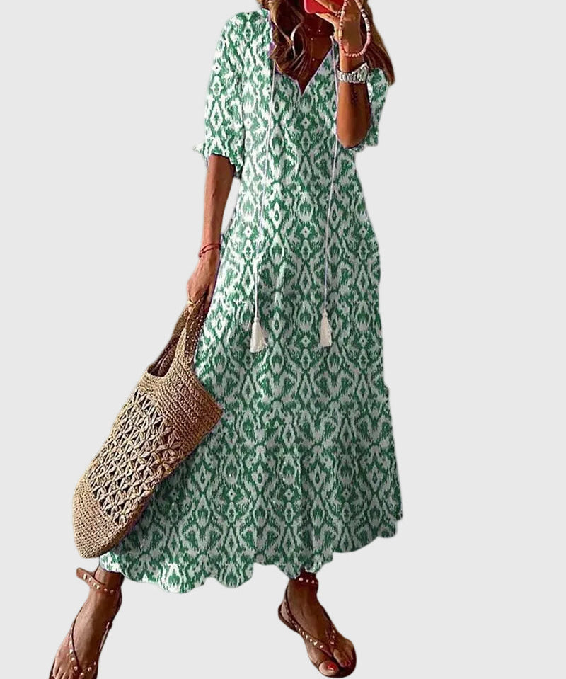 Amalia | Boho Vintage Summer Maxi Dress