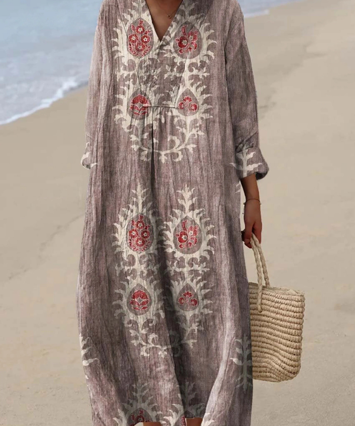 Karina | Airy Spring Dress with Long Sleeves