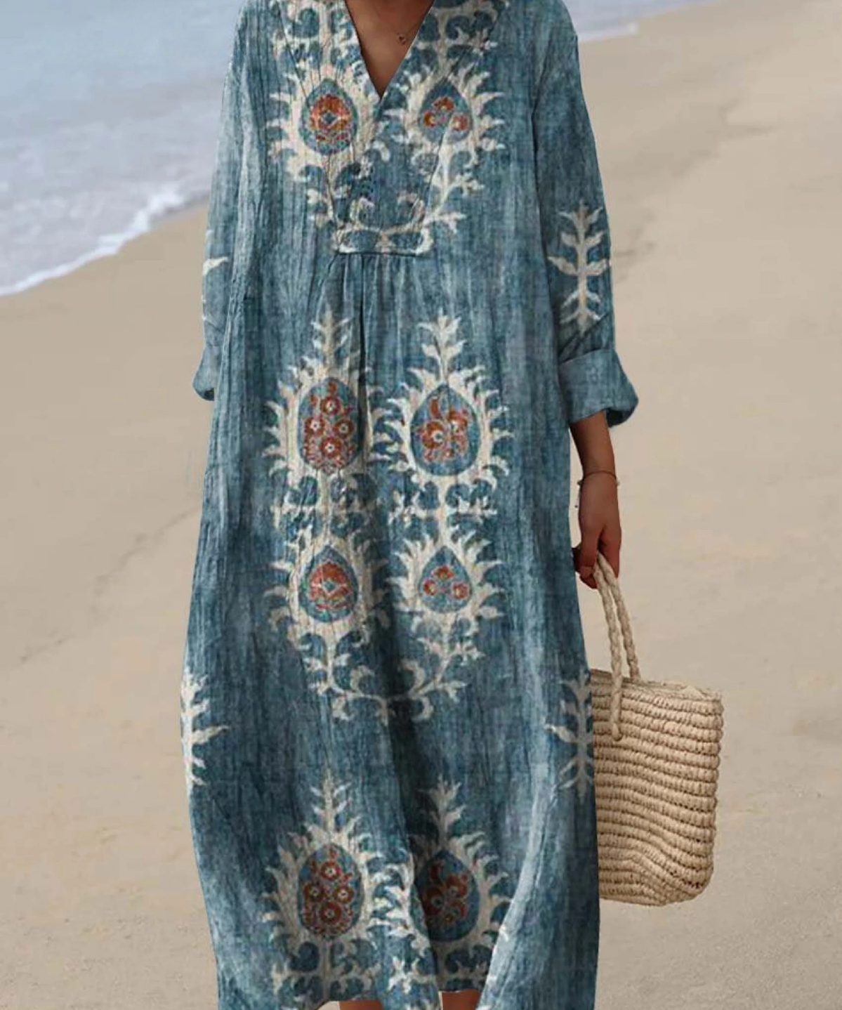 Karina | Airy Spring Dress with Long Sleeves