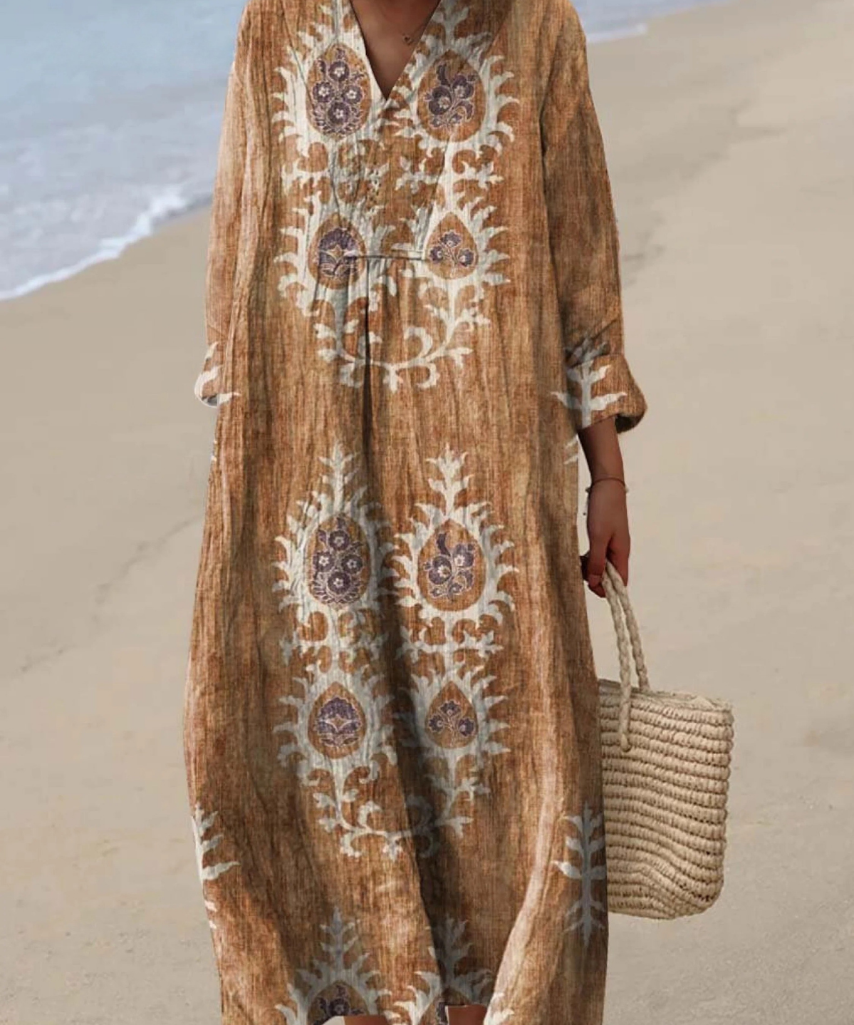 Karina | Airy Spring Dress with Long Sleeves
