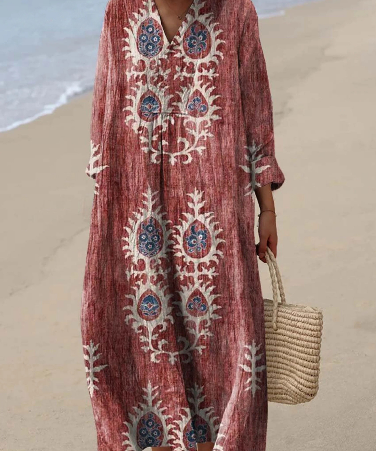 Karina | Airy Spring Dress with Long Sleeves