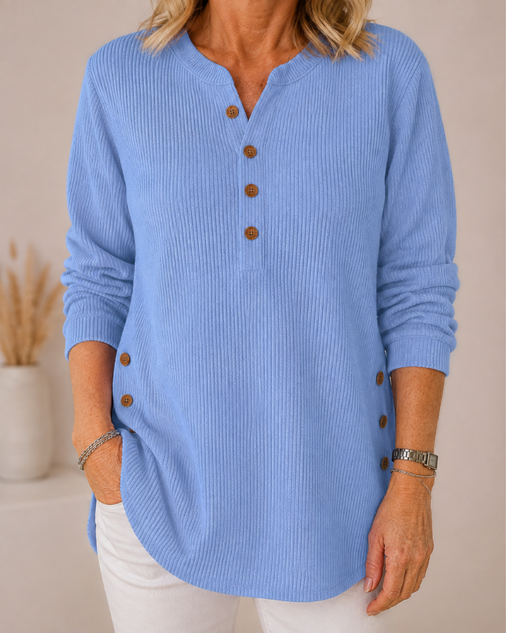 Comfortable Button Sweater
