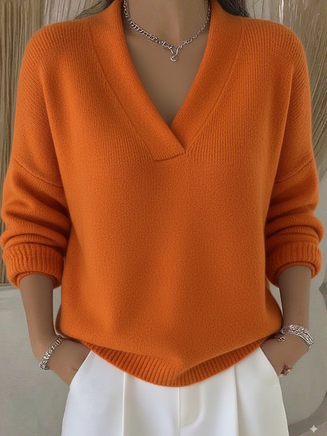 Gentle V-Neck Sweater