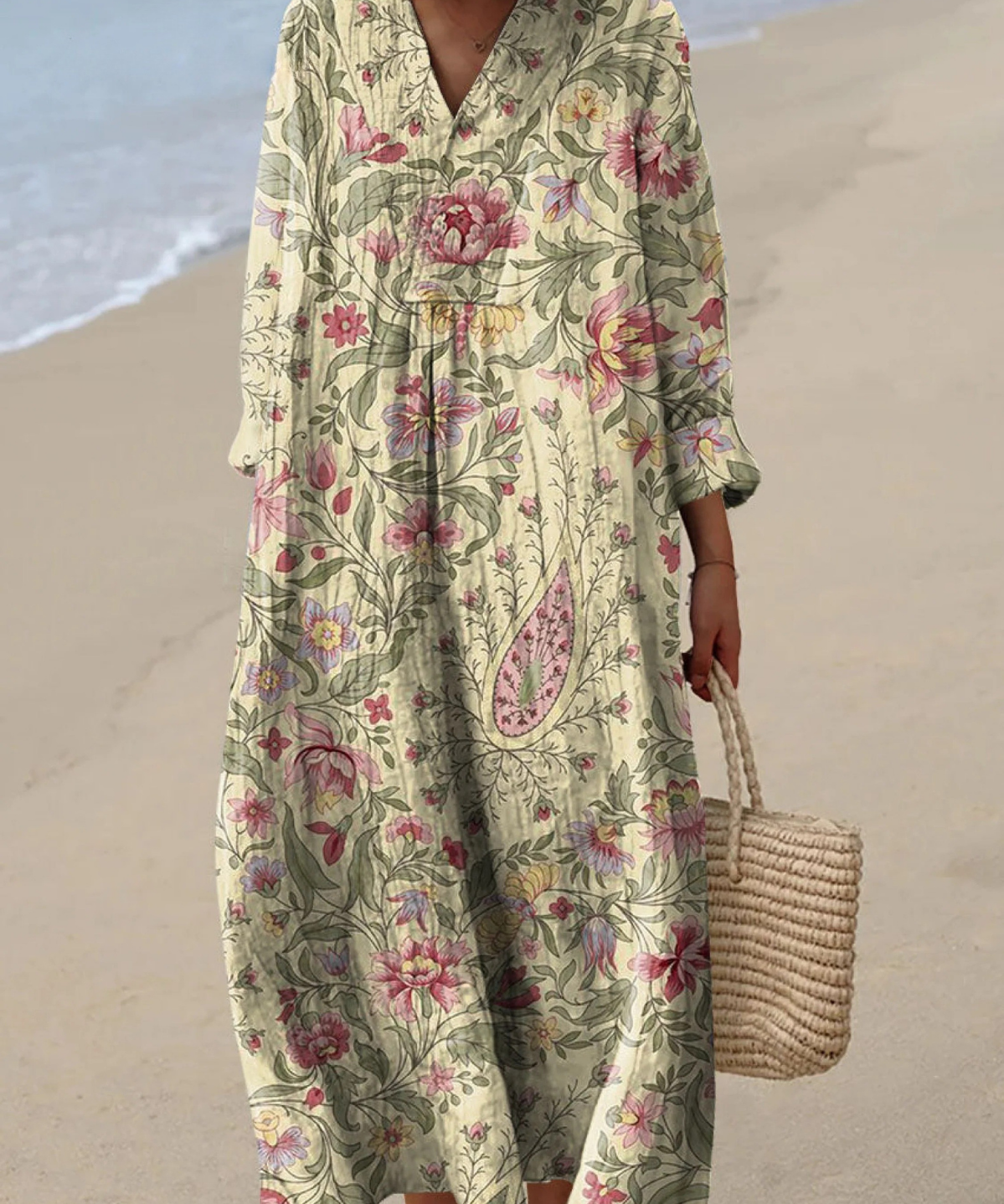 Soraya | Airy Spring Dress with Long Sleeves