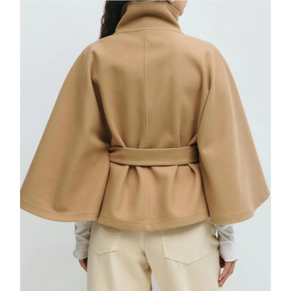 Estelle | High Collar Cape Coat