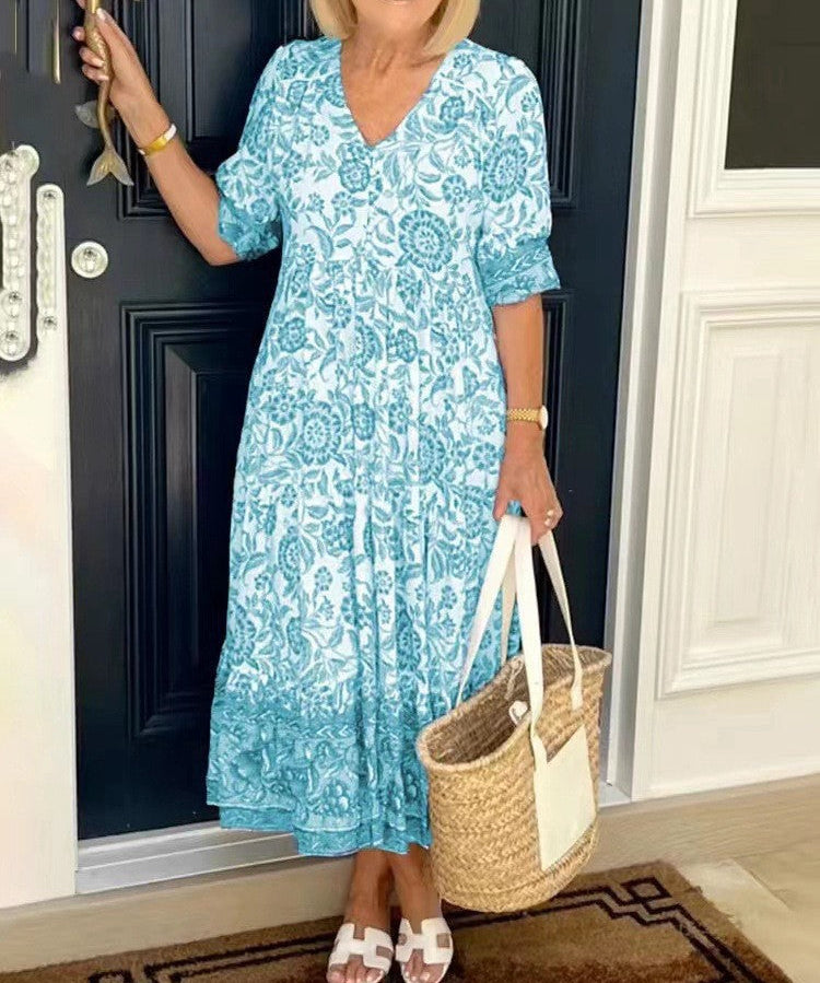 Keisha | Graceful V-Neck Floral