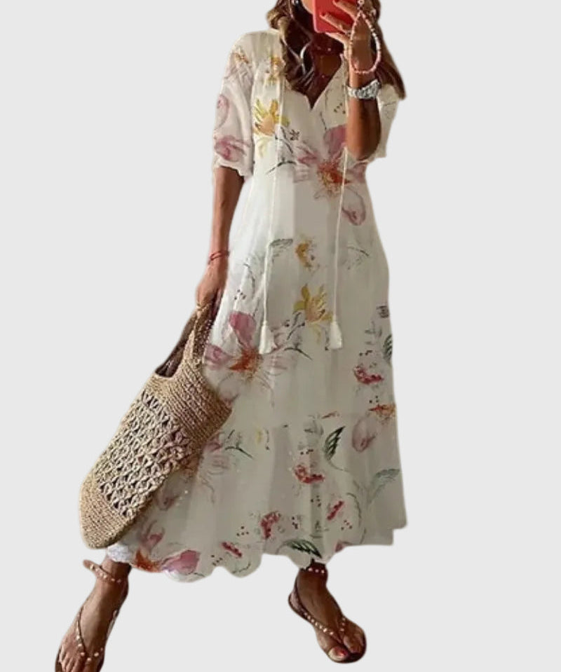 Amalia | Boho Vintage Summer Maxi Dress