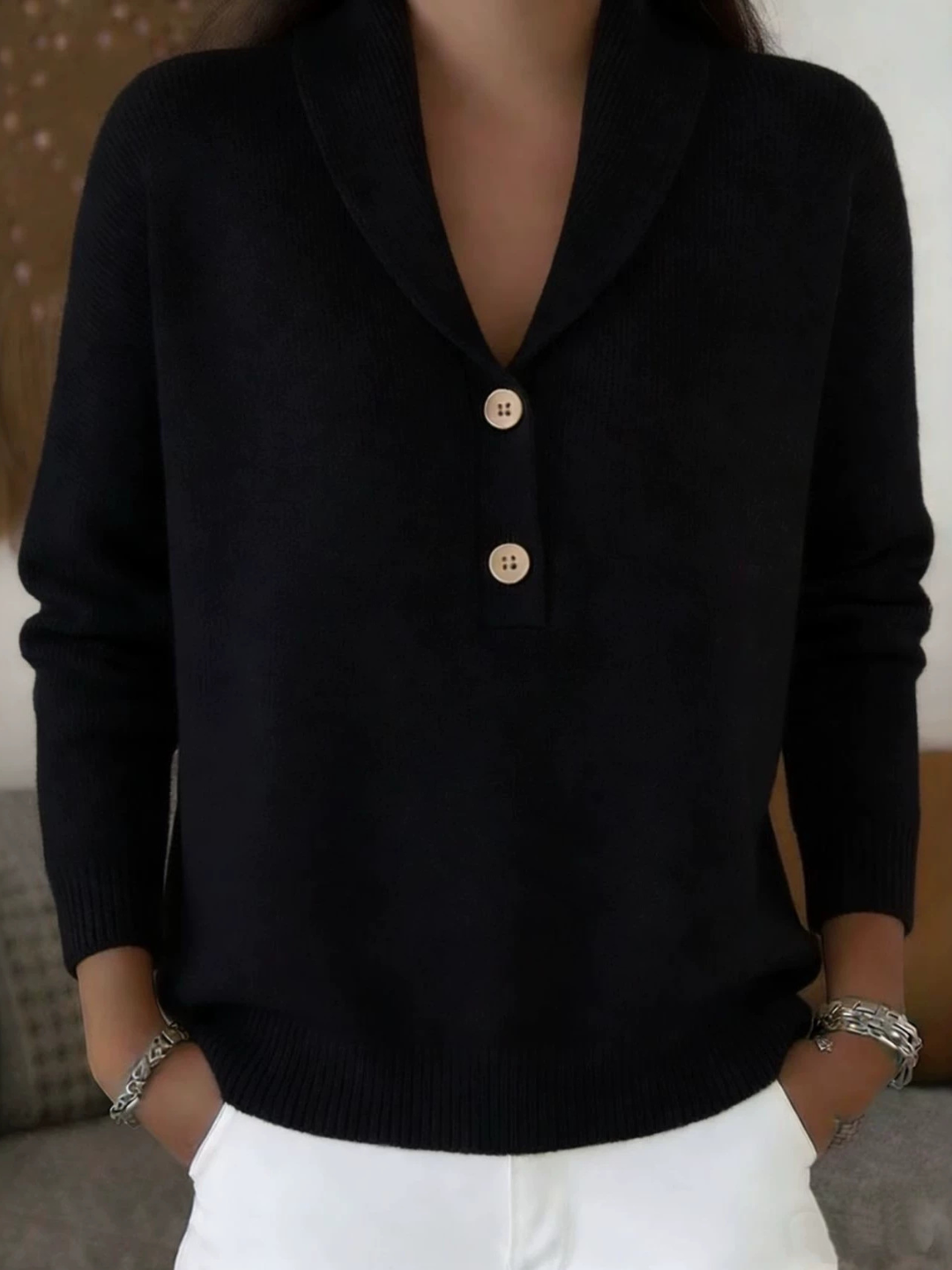 Soft Mock Neck Sweater