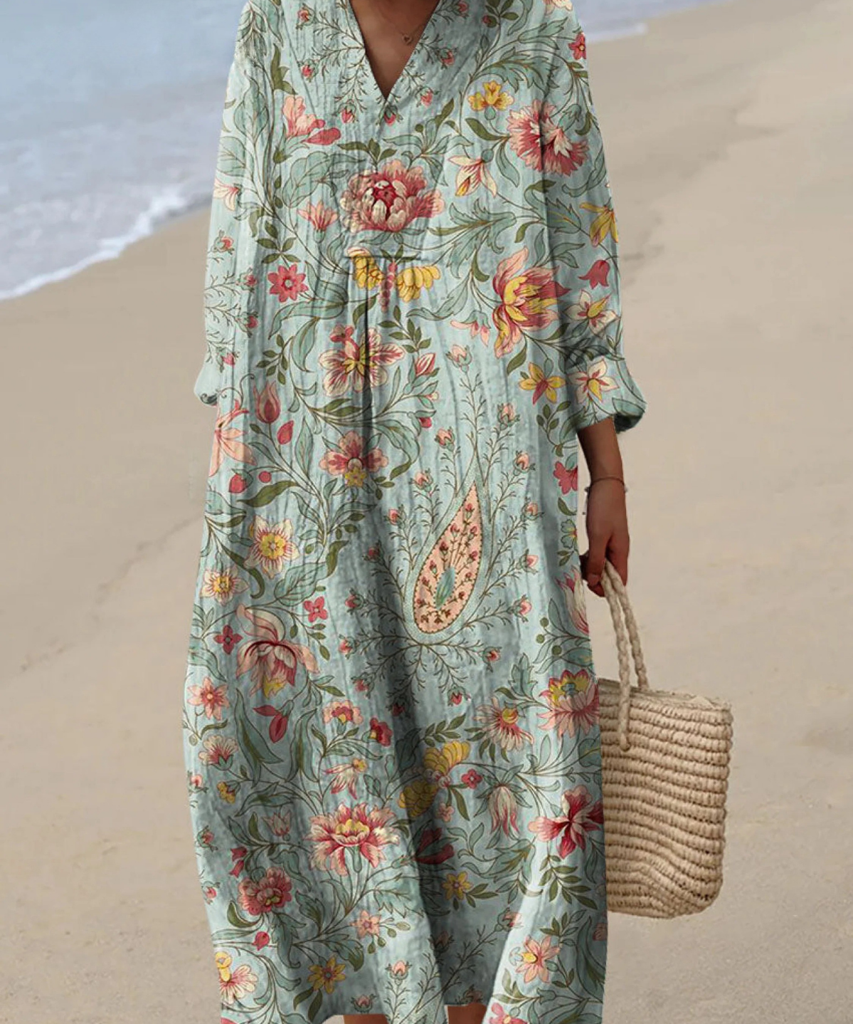 Soraya | Airy Spring Dress with Long Sleeves