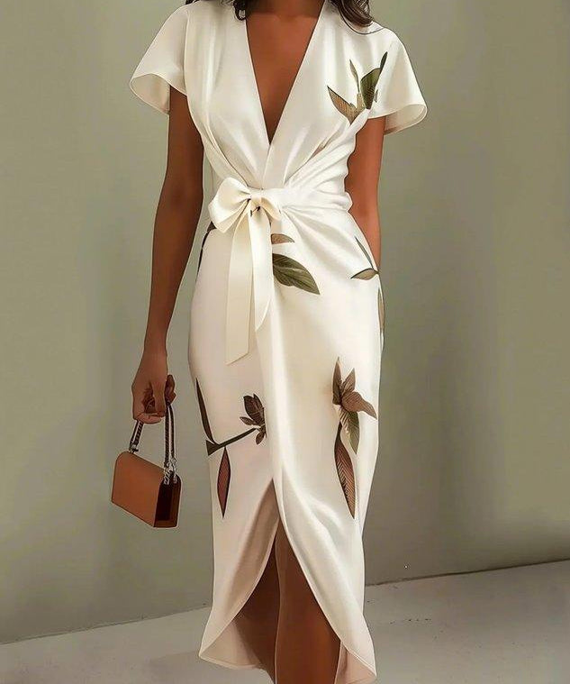 Amelia | Elegant Floral Wrap Dress
