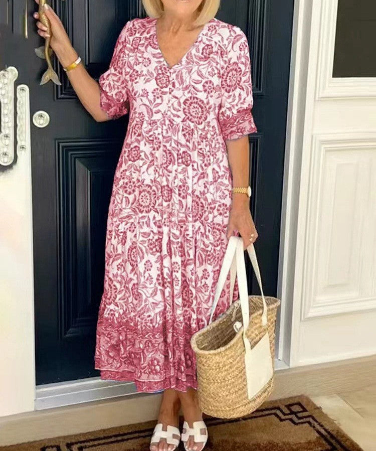 Keisha | Graceful V-Neck Floral