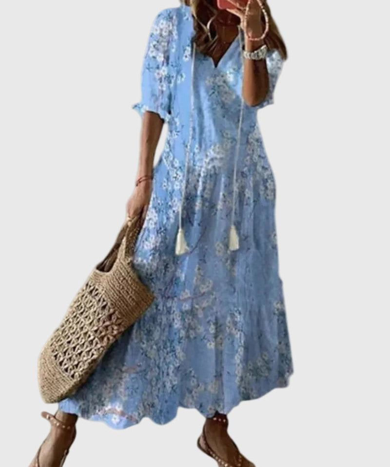 Amalia | Boho Vintage Summer Maxi Dress