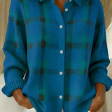 Anne | Brushed Check Cardigan